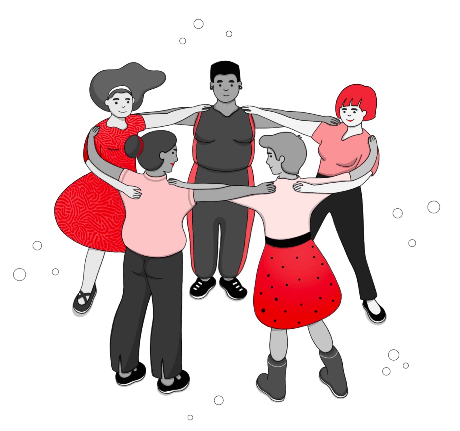 ilustración de Alicia Rocha Novoa para la portada de *Bárbaras* (Edicións Xerais, 2021)