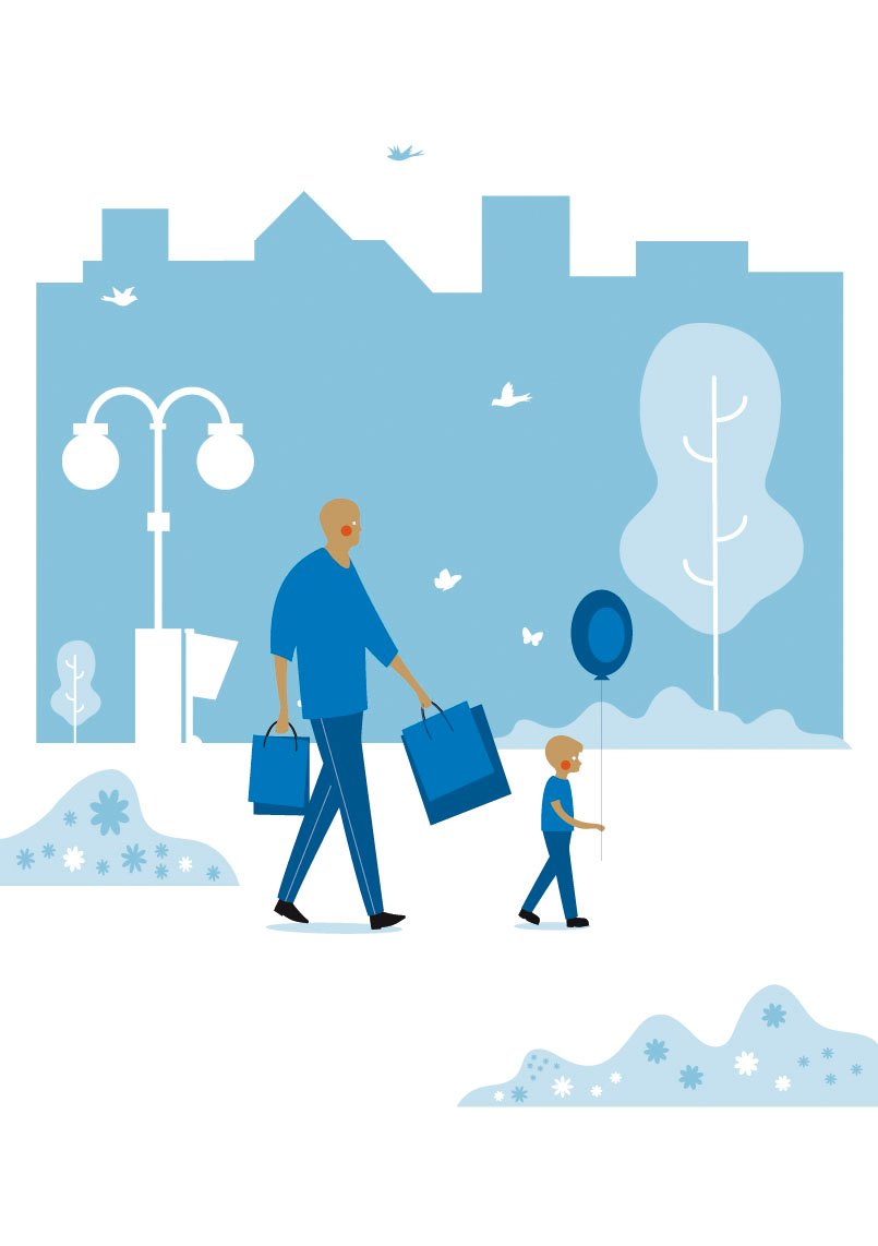 ilustracion de Alicia Rocha Novoa para el proyecto Ponteareas, o teu fogar