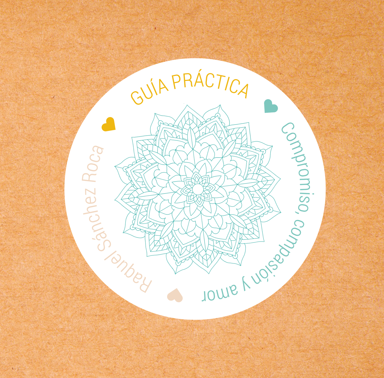 Portada de la Guia Compromiso, compasion y amor diseñada por Alicia Rocha Novoa