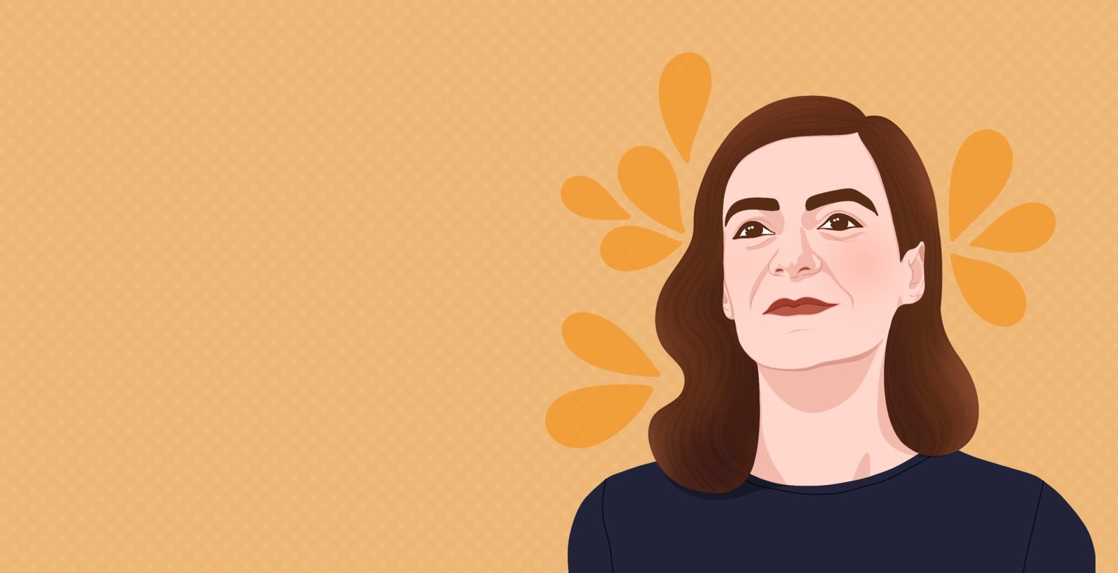 Autorretrato ilustrado creado por Alicia Rocha Novoa